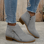 Women's Orthopedic Zip Block-Heel Shoes 18