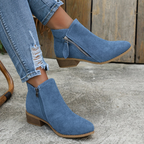 Women's Orthopedic Zip Block-Heel Shoes 16
