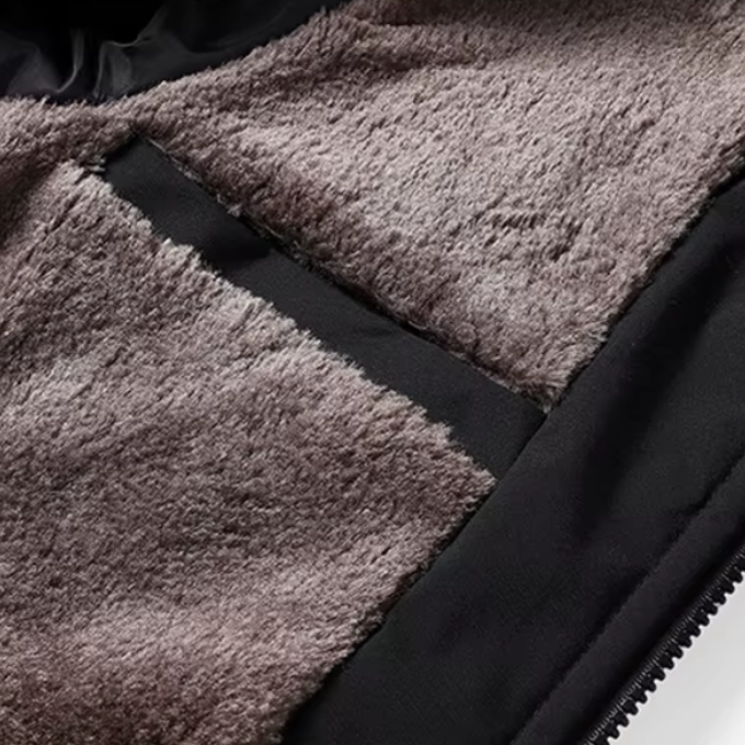 Men's Quilted Fleece-Lined Winter Jacket 6