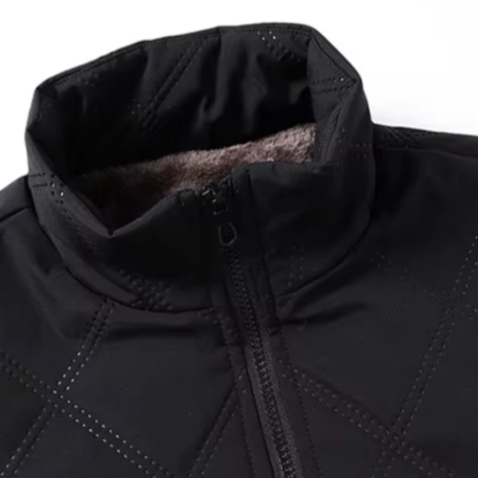 Men's Quilted Fleece-Lined Winter Jacket 5