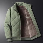 Men's Quilted Fleece-Lined Winter Jacket 11