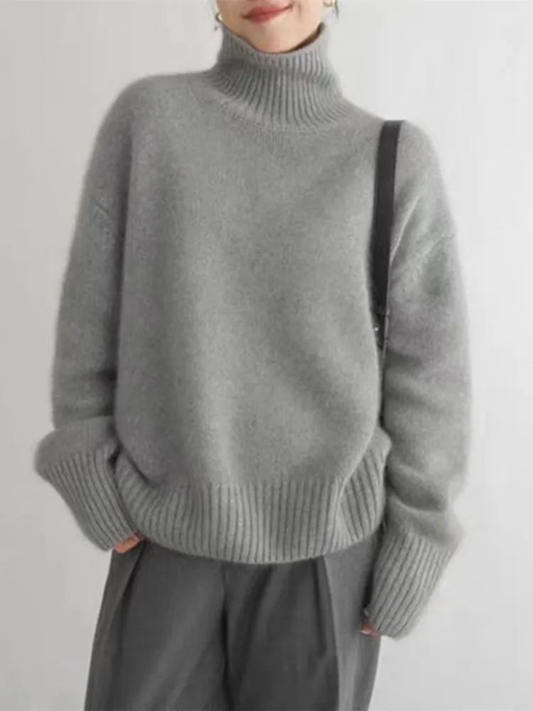 Women's Luxe Soft Turtleneck Sweater 5