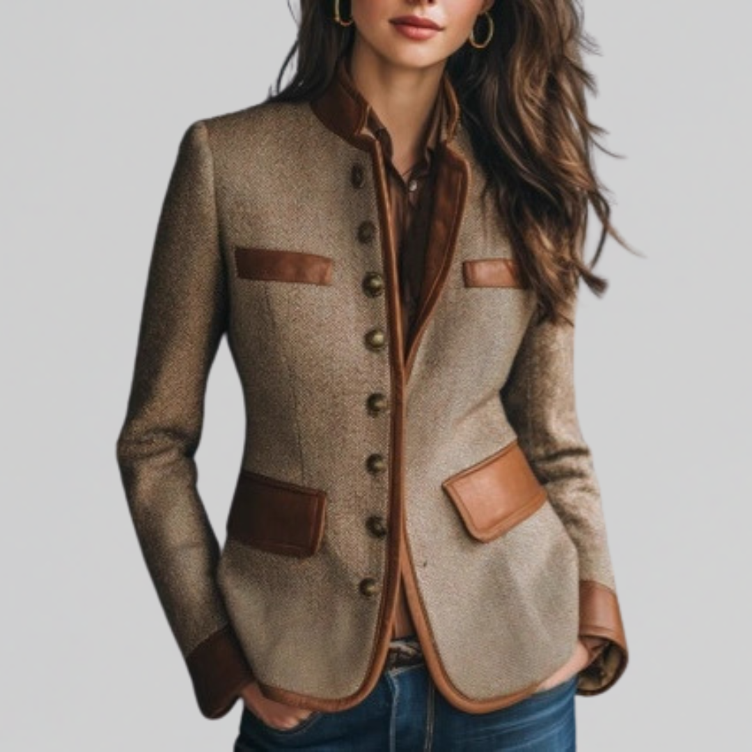 Women's Heritage Tweed Button Jacket 1