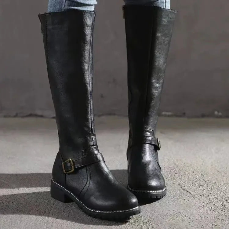 Women's Tall Orthopedic Leather Boots 7