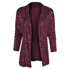 Women's Sequin Open-Front Cardigan Jacket 8