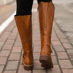 Women's Tall Orthopedic Leather Boots 6