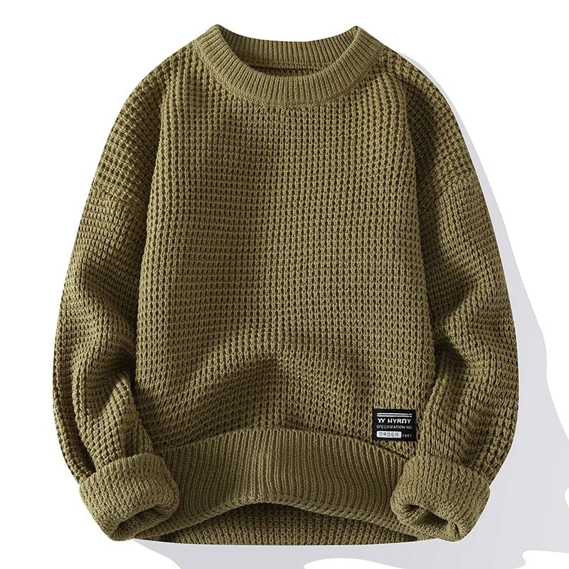 Men's Thermal Knit Crewneck Pullover 3