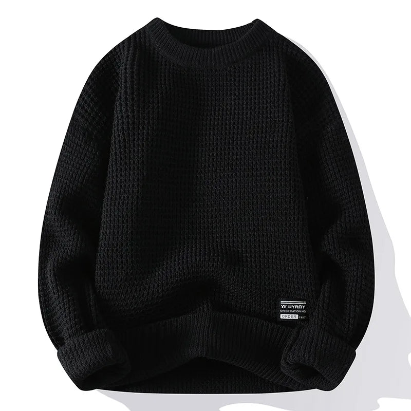 Men's Thermal Knit Crewneck Pullover 4