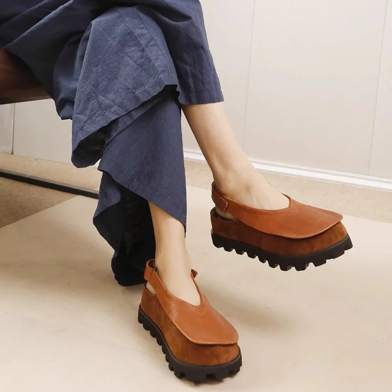 Women's Wide-Toe Platform Slingback Sandals 3