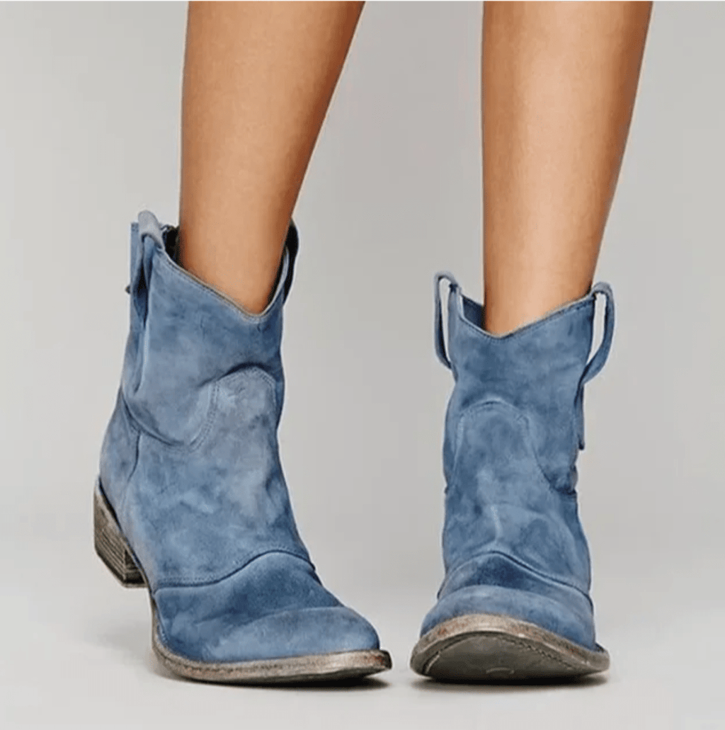 Women's Orthopedic Suede-Feel Block-Heel Boots 2