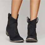 Women's Orthopedic Suede-Feel Block-Heel Boots 3