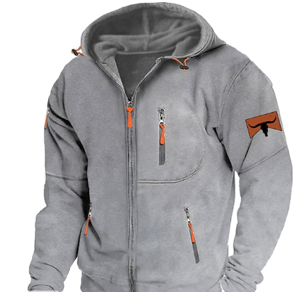 Men's Full-Zip Fleece Tactical Hoodie 1