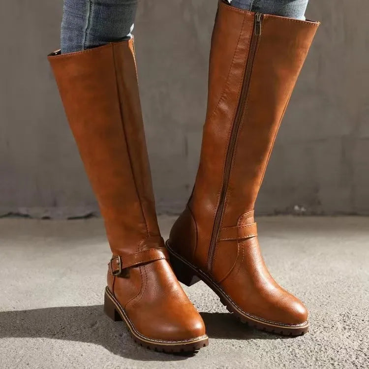 Women's Tall Orthopedic Leather Boots 4
