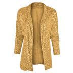 Women's Sequin Open-Front Cardigan Jacket 5