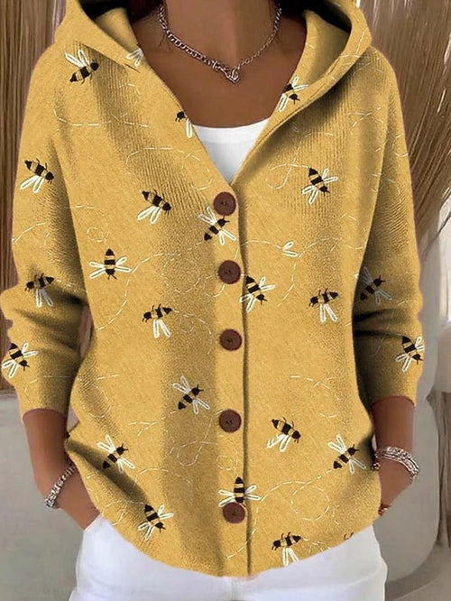 Women's Button-Front Hooded Knit Sweater 2