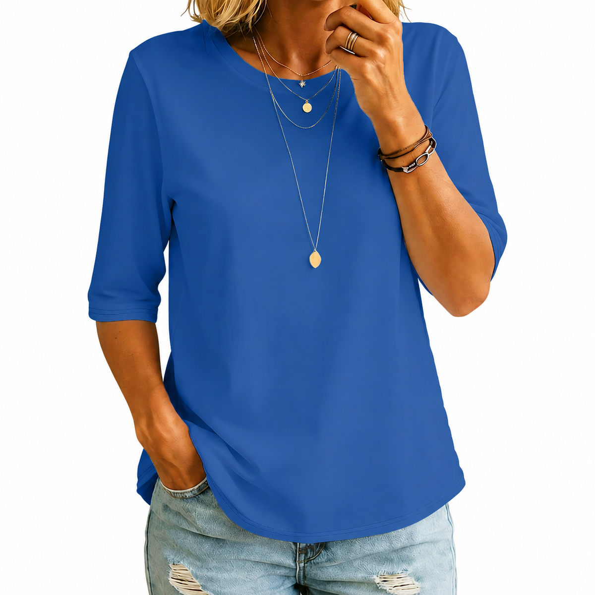 Women's Half-Sleeve Relaxed Coverage Top 6