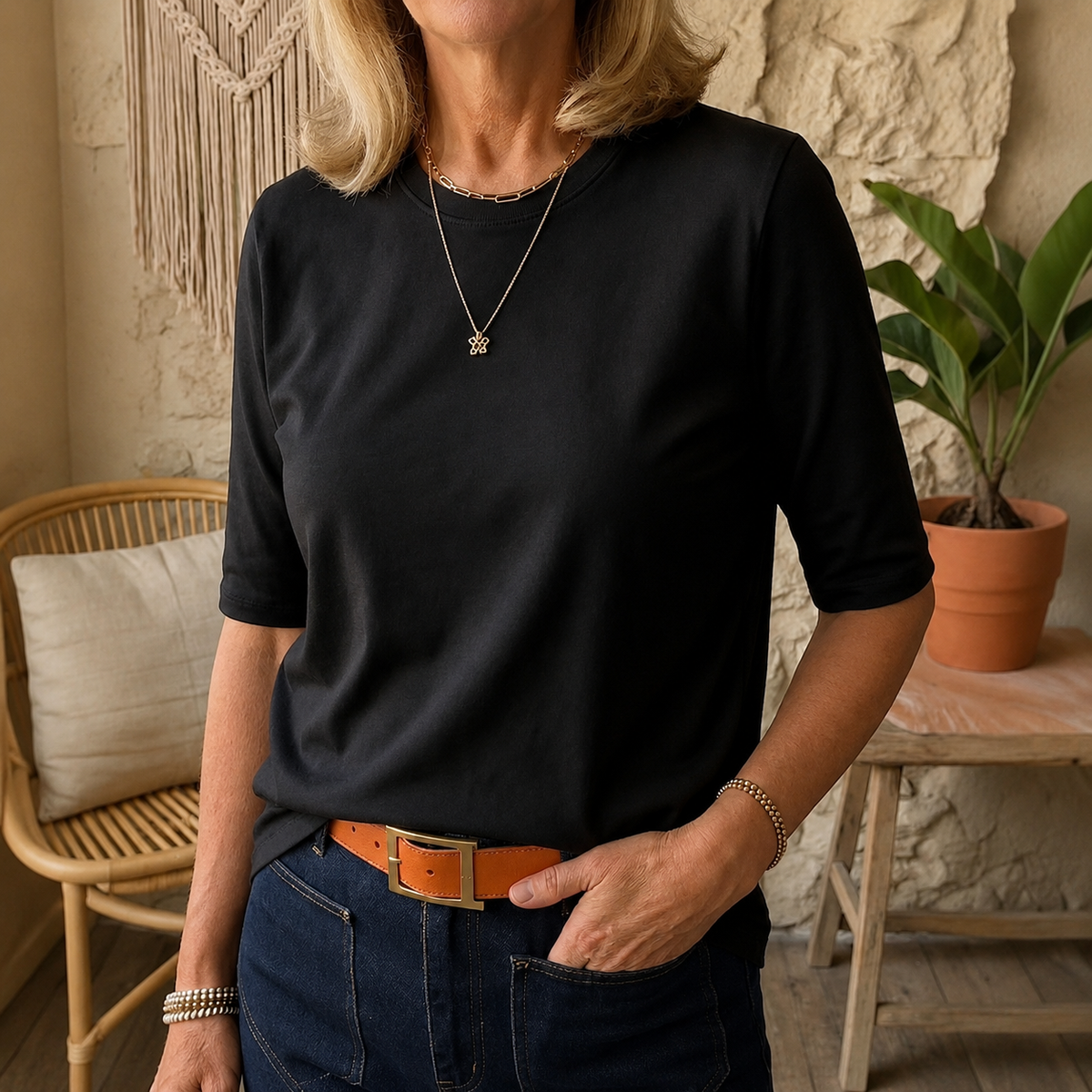 Women's Half-Sleeve Relaxed Coverage Top 7