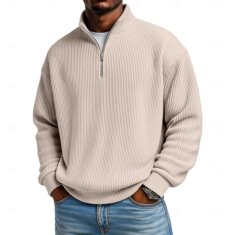 Women's Ribbed Quarter-Zip Pullover 7