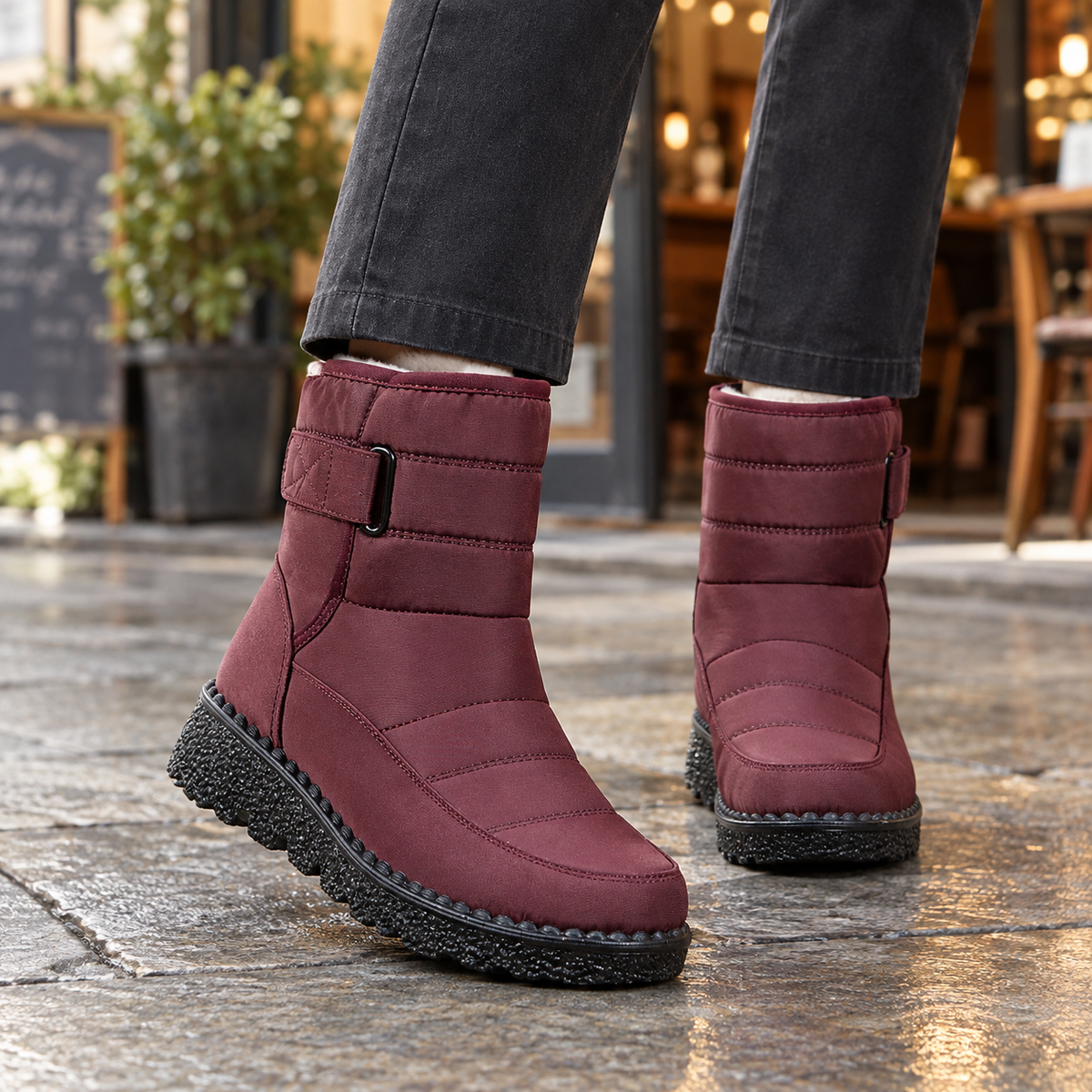 Women's Quilted Waterproof Snow Boots 1