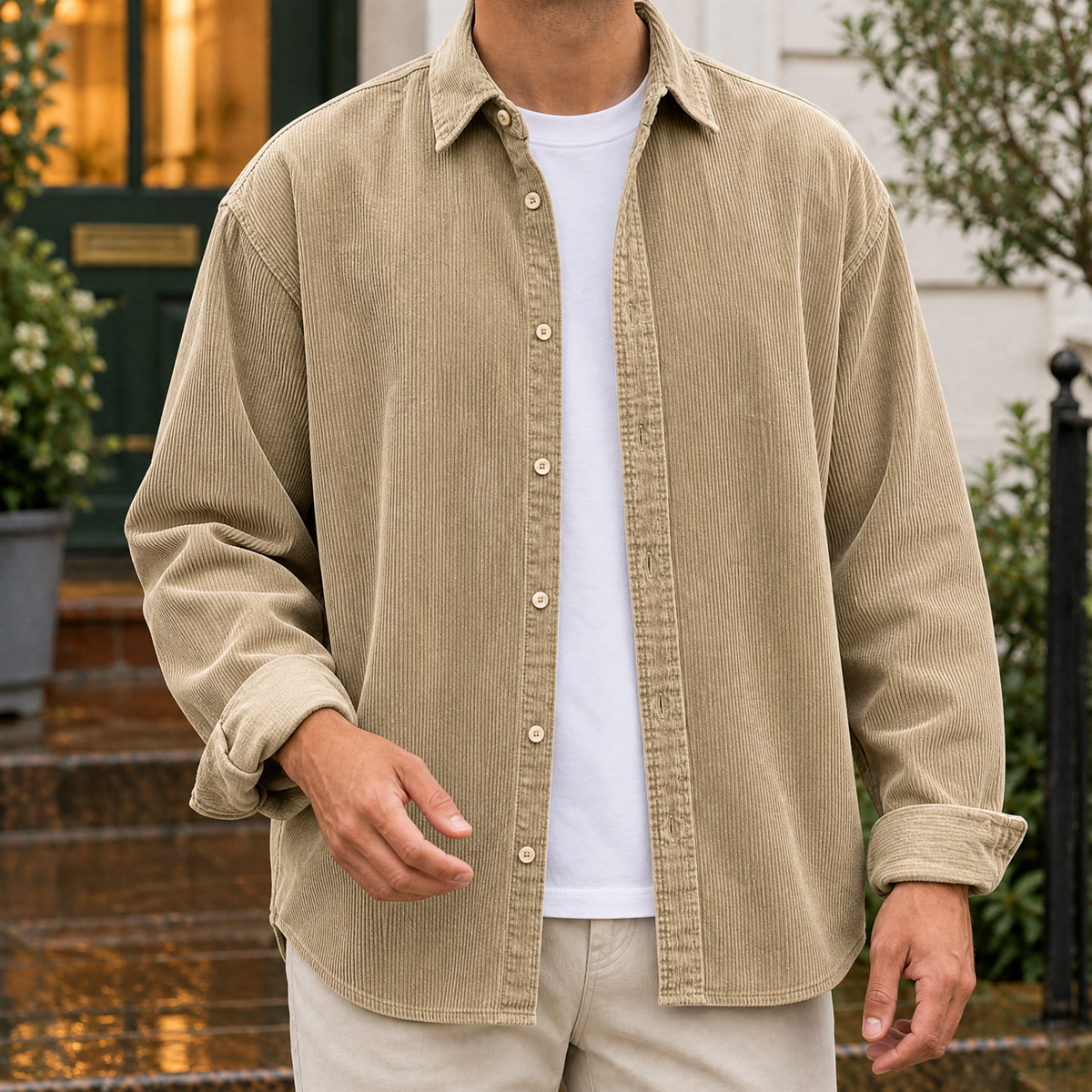 Women's Corduroy Overshirt Jacket 4