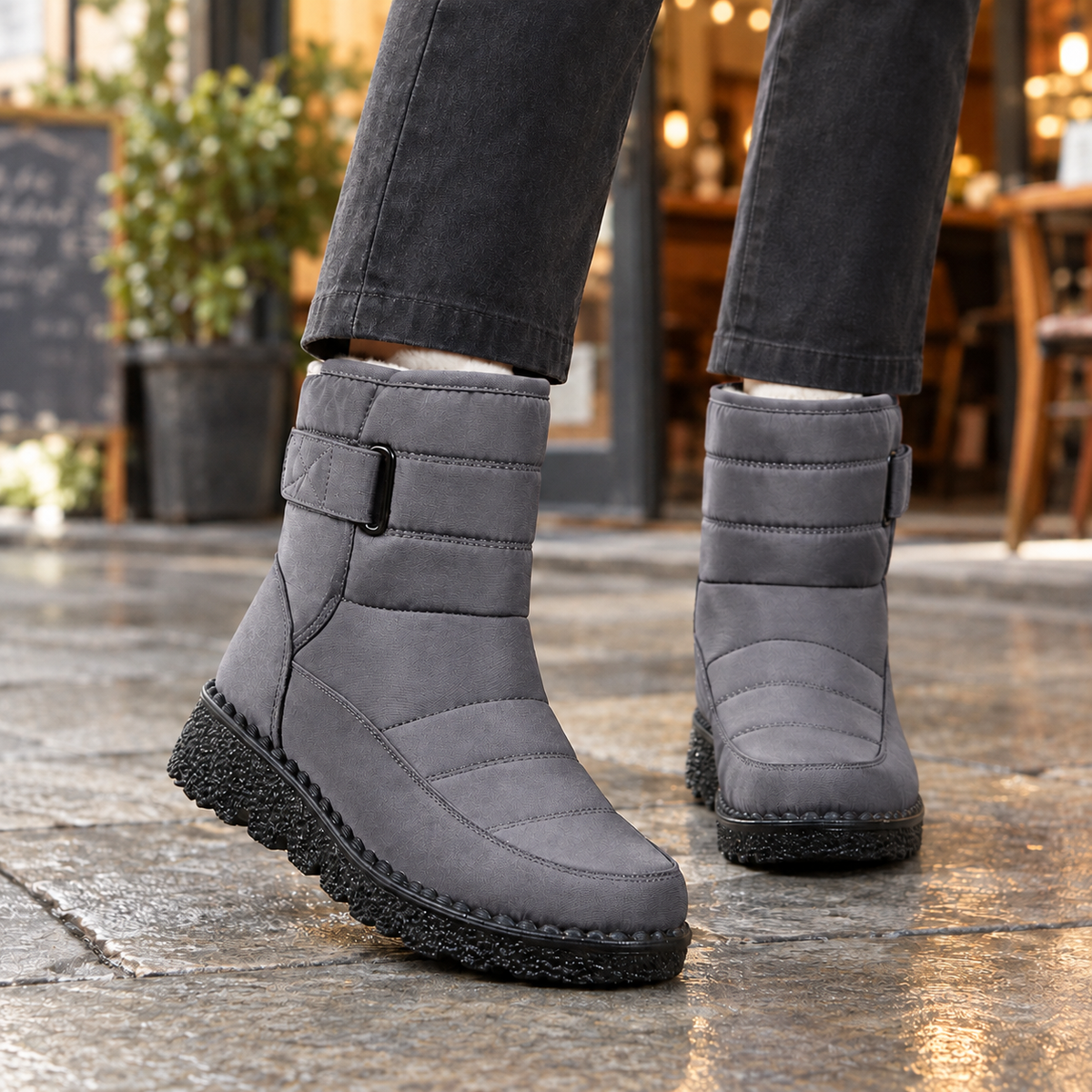 Women's Quilted Waterproof Snow Boots 6