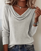 Women's Cowl-Neck Knit Sweater 6