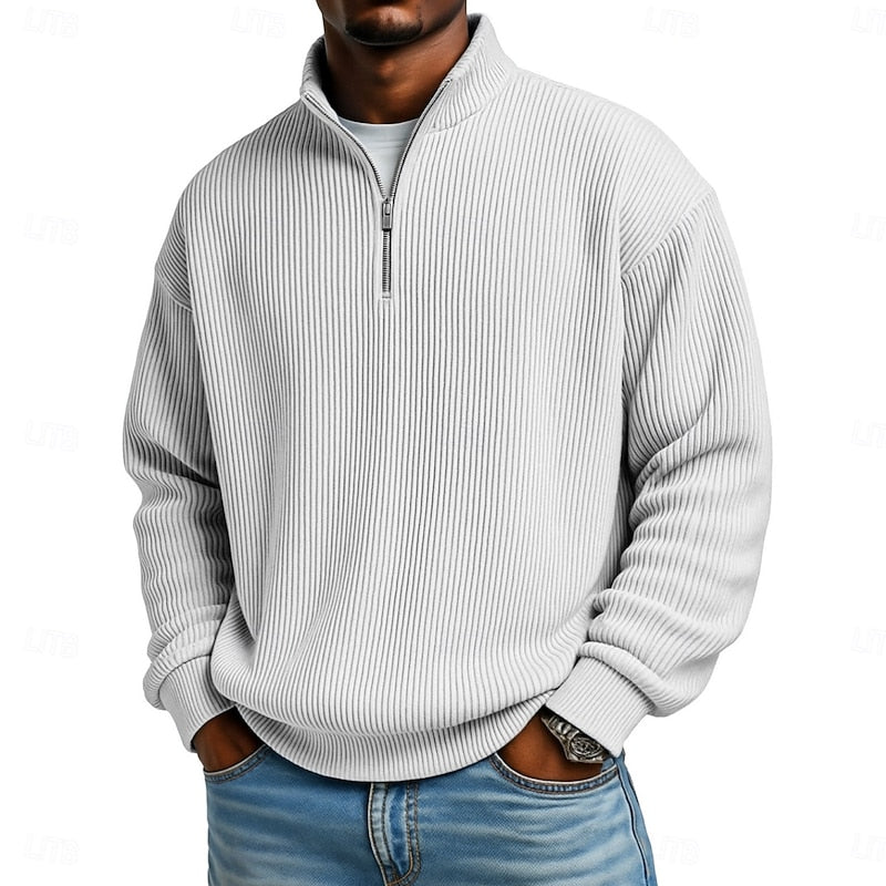 Women's Ribbed Quarter-Zip Pullover 10