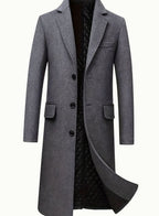 Men's Quilted-Lined Tailored Wool Overcoat 2