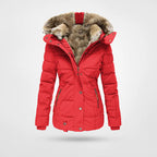 Women's Faux-Fur Hooded Quilted Winter Jacket 3