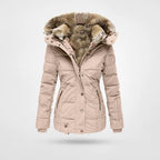 Women's Faux-Fur Hooded Quilted Winter Jacket 5
