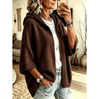 Women's Hooded Open-Front Knit Cardigan 1
