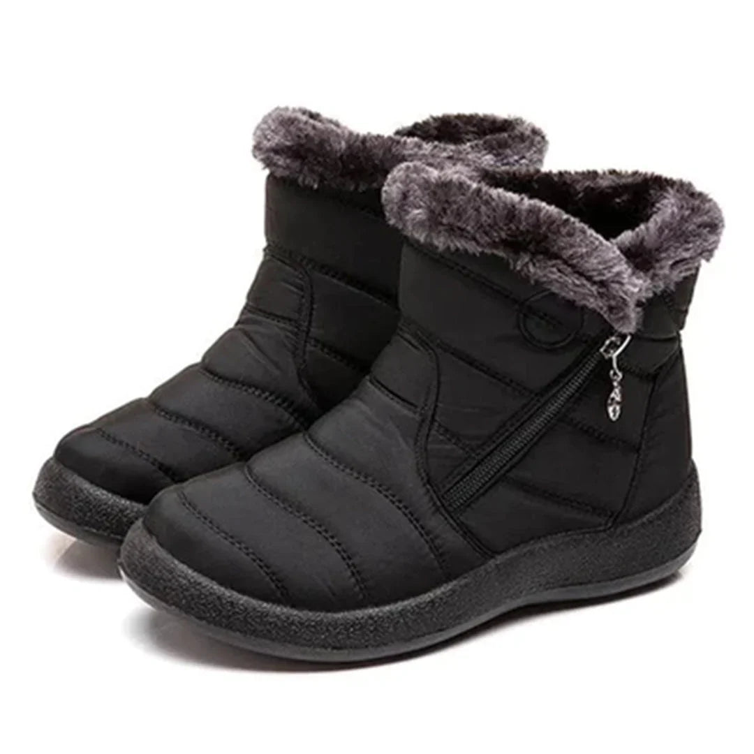 Women's Quilted Waterproof Side-Zip Snow Boots 2