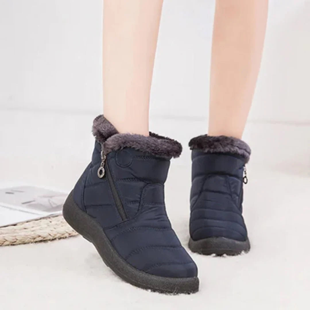 Women's Quilted Waterproof Side-Zip Snow Boots 5