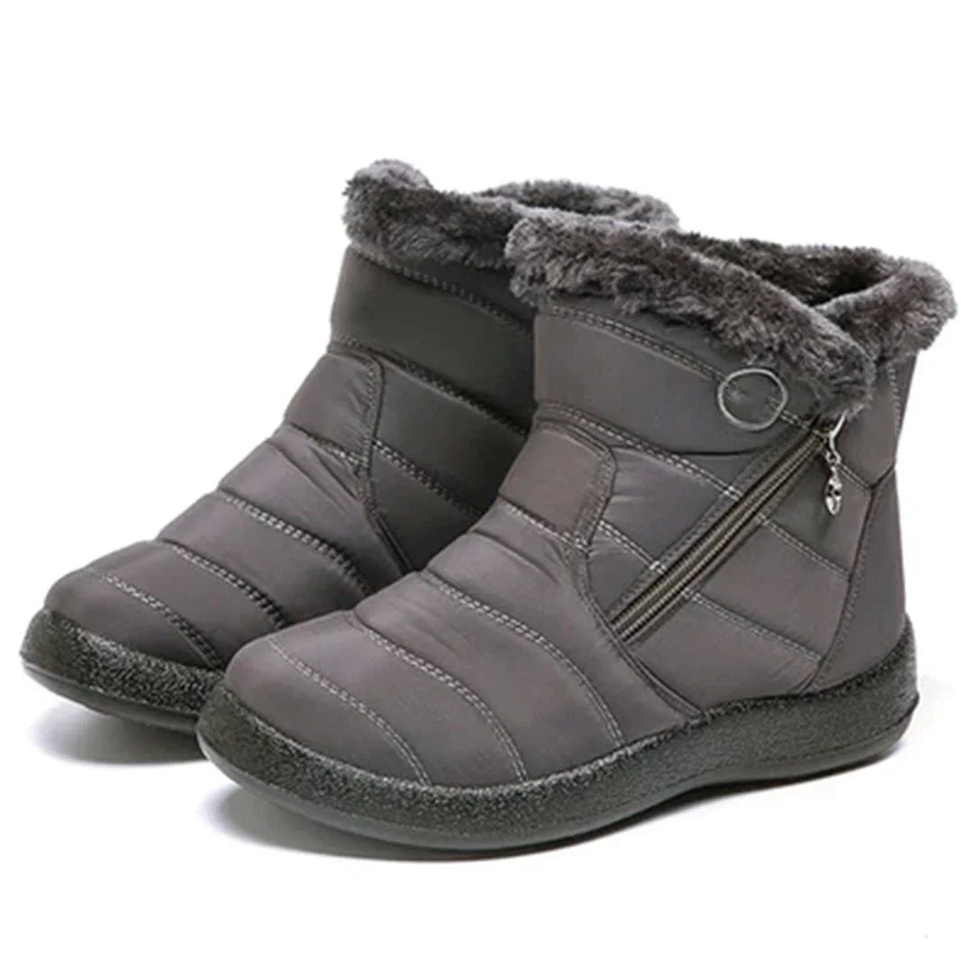Women's Quilted Waterproof Side-Zip Snow Boots 11