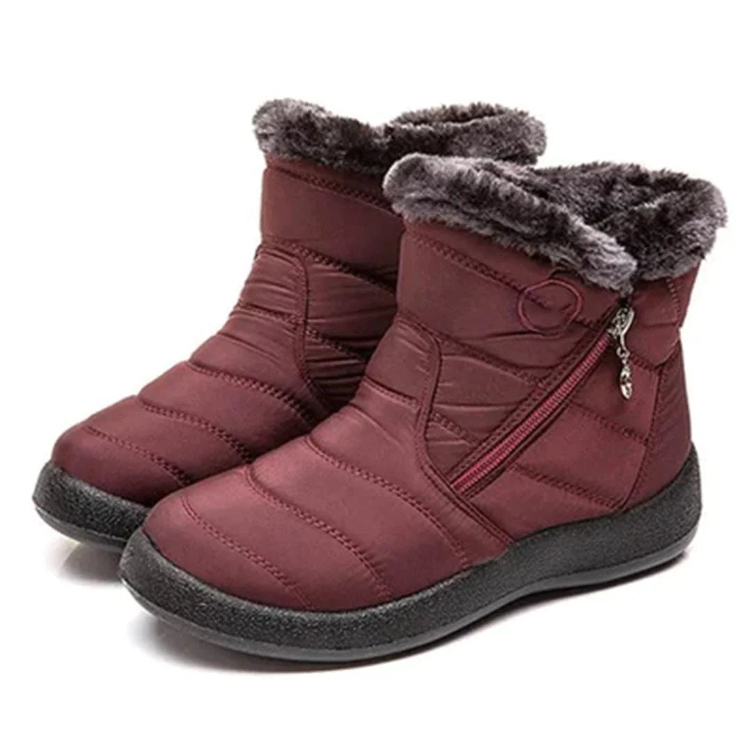 Women's Quilted Waterproof Side-Zip Snow Boots 13