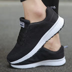 Women's Wide-Toe Mesh Lace-Up Sneakers 6