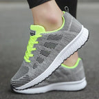 Women's Wide-Toe Mesh Lace-Up Sneakers 9