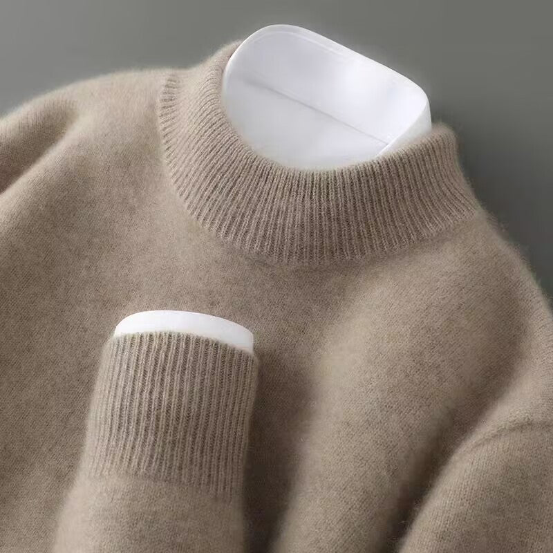 Women's Mock-Neck Contrast-Collar Knit Sweater 3