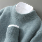 Women's Mock-Neck Contrast-Collar Knit Sweater 5