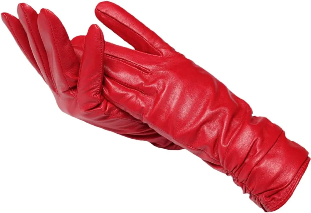 Women's Wool-Lined Leather Winter Gloves 2