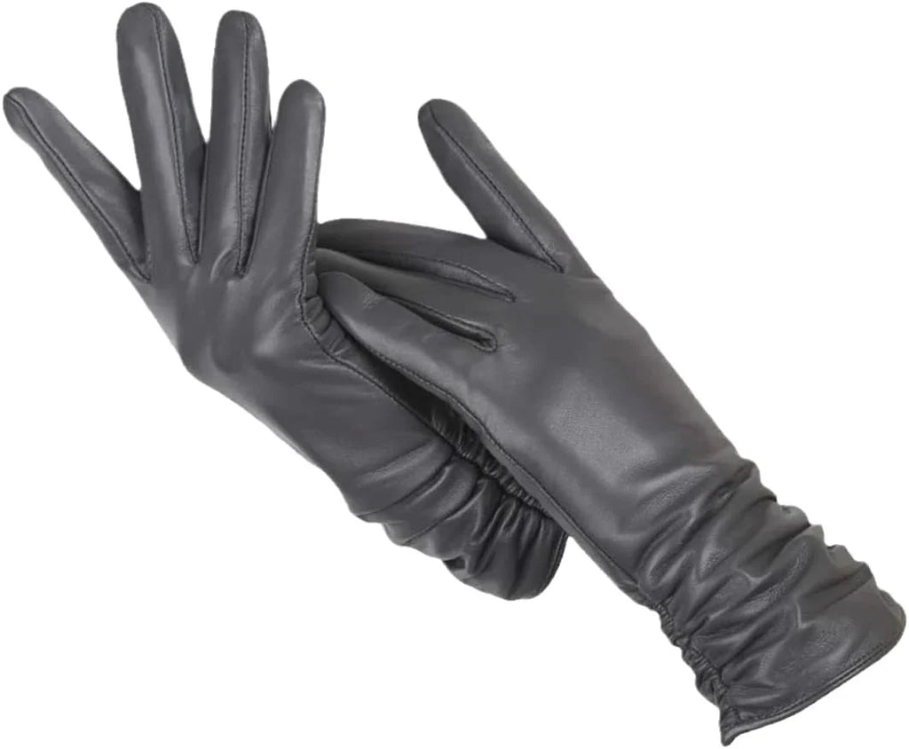 Women's Wool-Lined Leather Winter Gloves 5