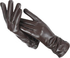 Women's Wool-Lined Leather Winter Gloves 6