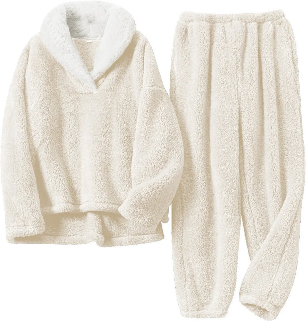Women's Plush Sherpa Two-Piece Lounge Set 1