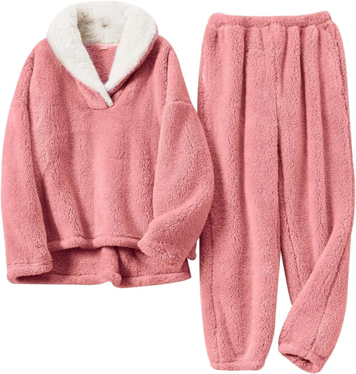 Women's Plush Sherpa Two-Piece Lounge Set 2