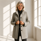 Women's Tailored Button-Front Long Coat 13