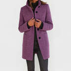 Women's Tailored Button-Front Long Coat 4