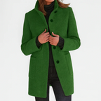Women's Tailored Button-Front Long Coat 5