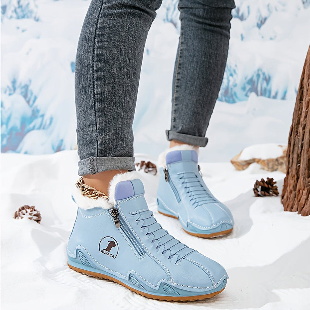 Women's Faux-Fur Lined Wide-Toe Ankle Boots 1