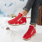Women's Faux-Fur Lined Wide-Toe Ankle Boots 11