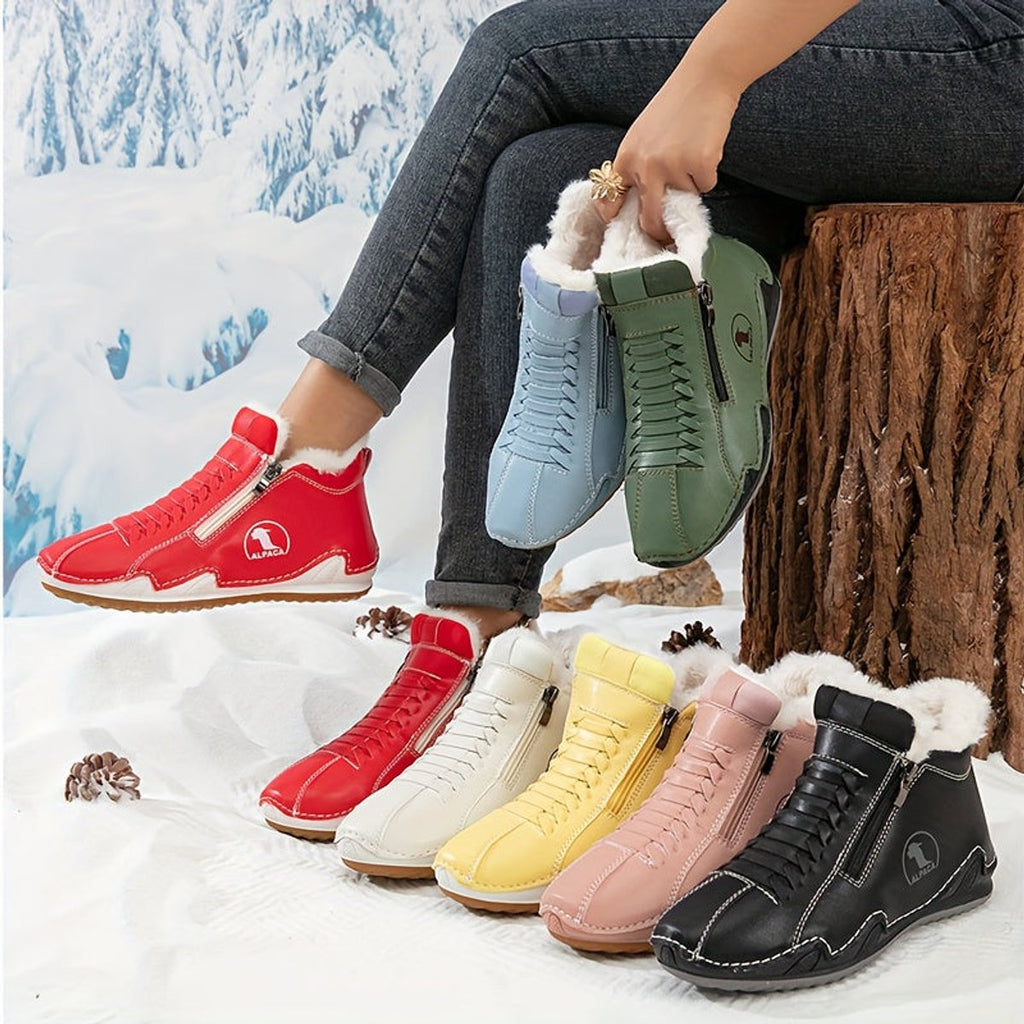 Women's Faux-Fur Lined Wide-Toe Ankle Boots 2